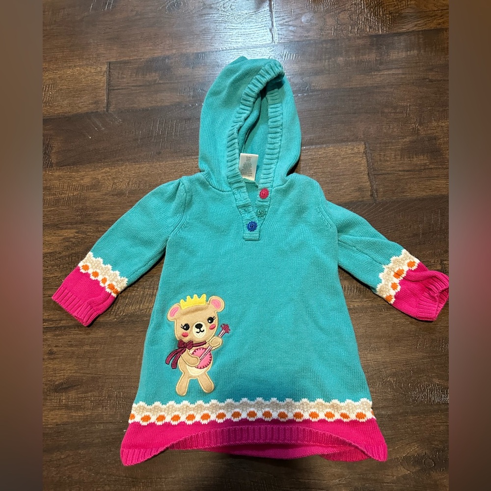 Gymboree Toddler Girls’ Size 12-18 Month Hooded Sweatshirt